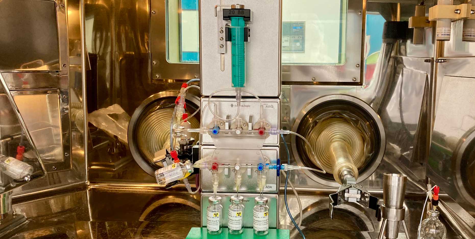Enlarged view: automated system for sterile filtration of the radiopharmaceuticals